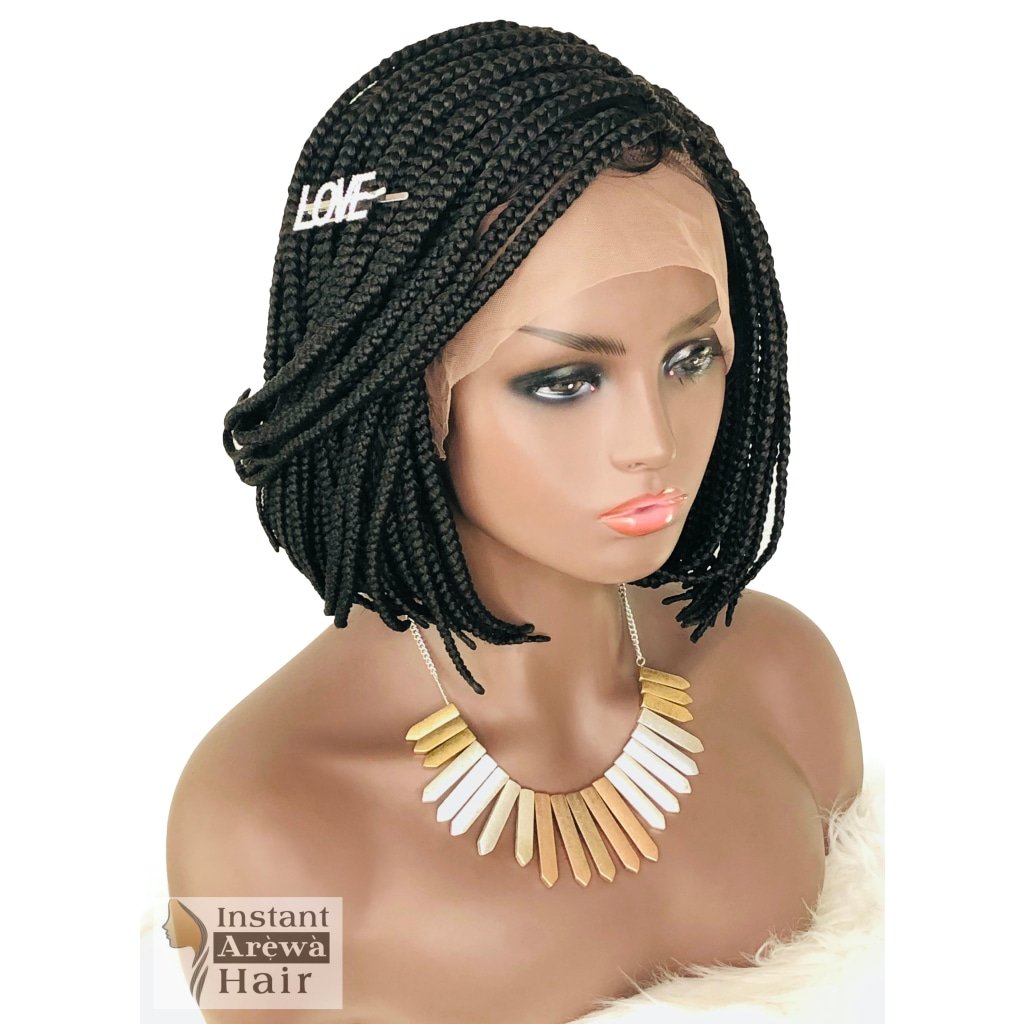 Box Braids Hairstyles - Bob Braids Braided Wigs - UniqueBraidedWigs