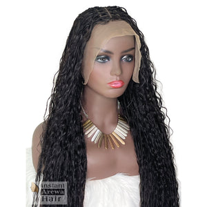 Bohemian Knotless Box Braid Wig