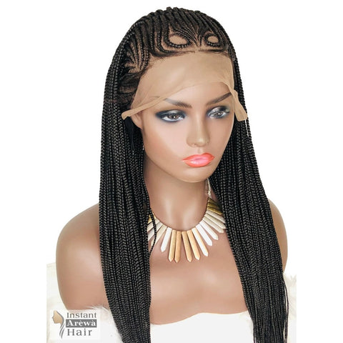 Tri-Part Cornrow Wig