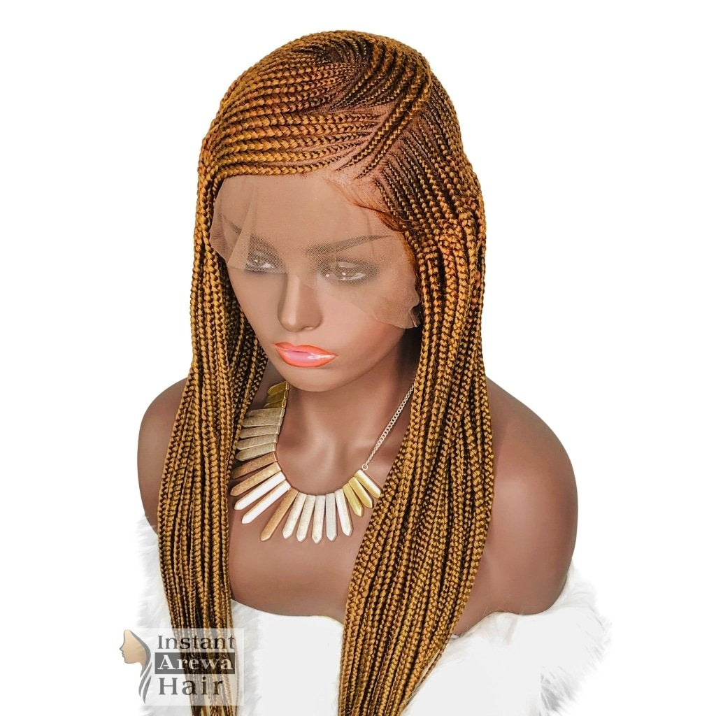 🔥New box braid head band wig tutorial WOW !!!!